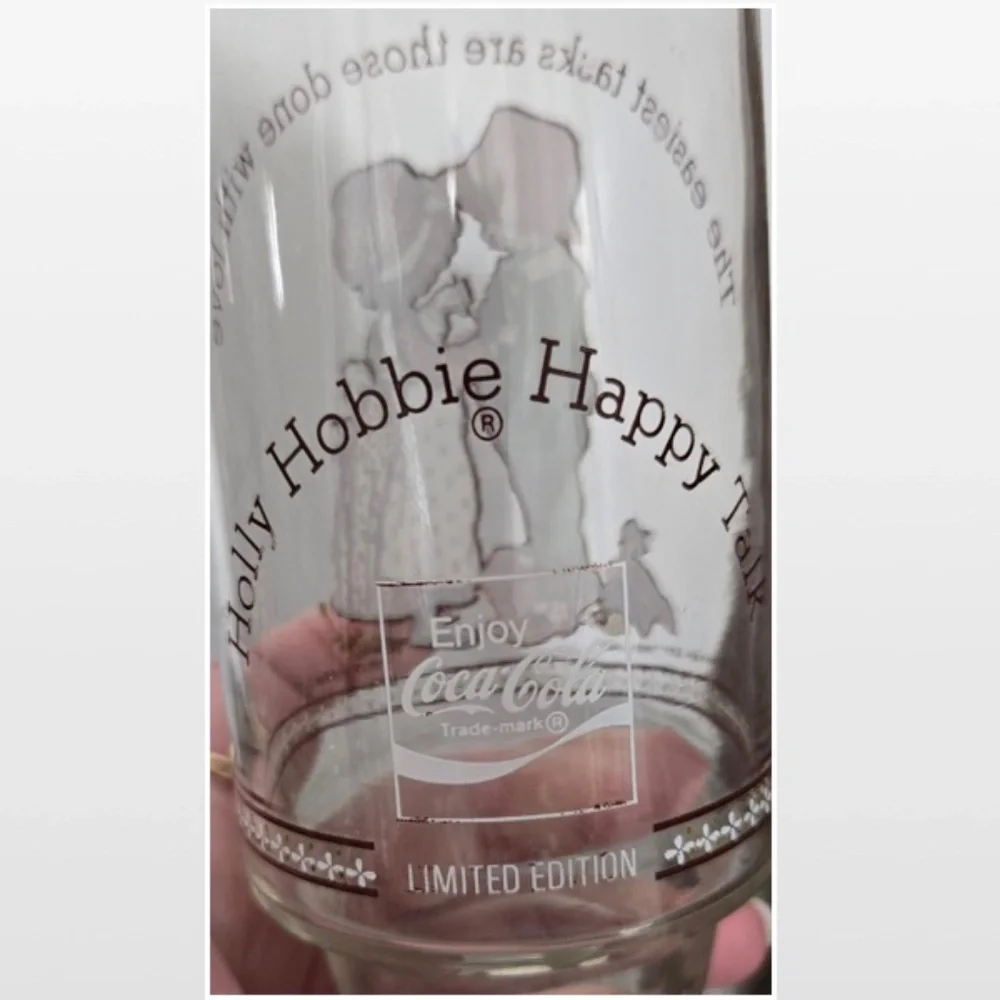 Vintage Holly Hobbie Cup Happy Talk Glass Limited Edition Coca-Cola